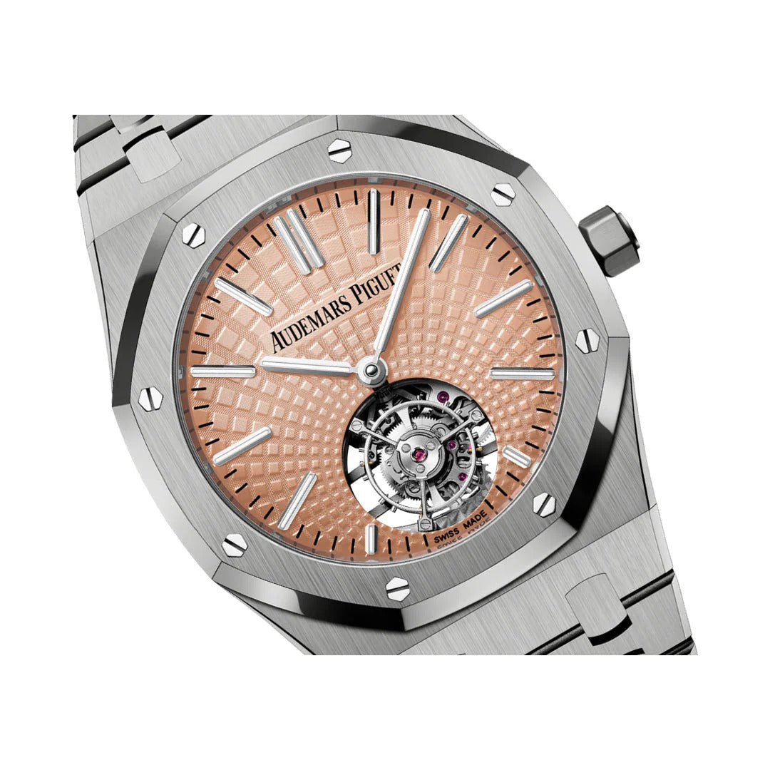 Audemars Piguet Royal Oak Flying Tourbillon Salmon Dial Luxury Watch