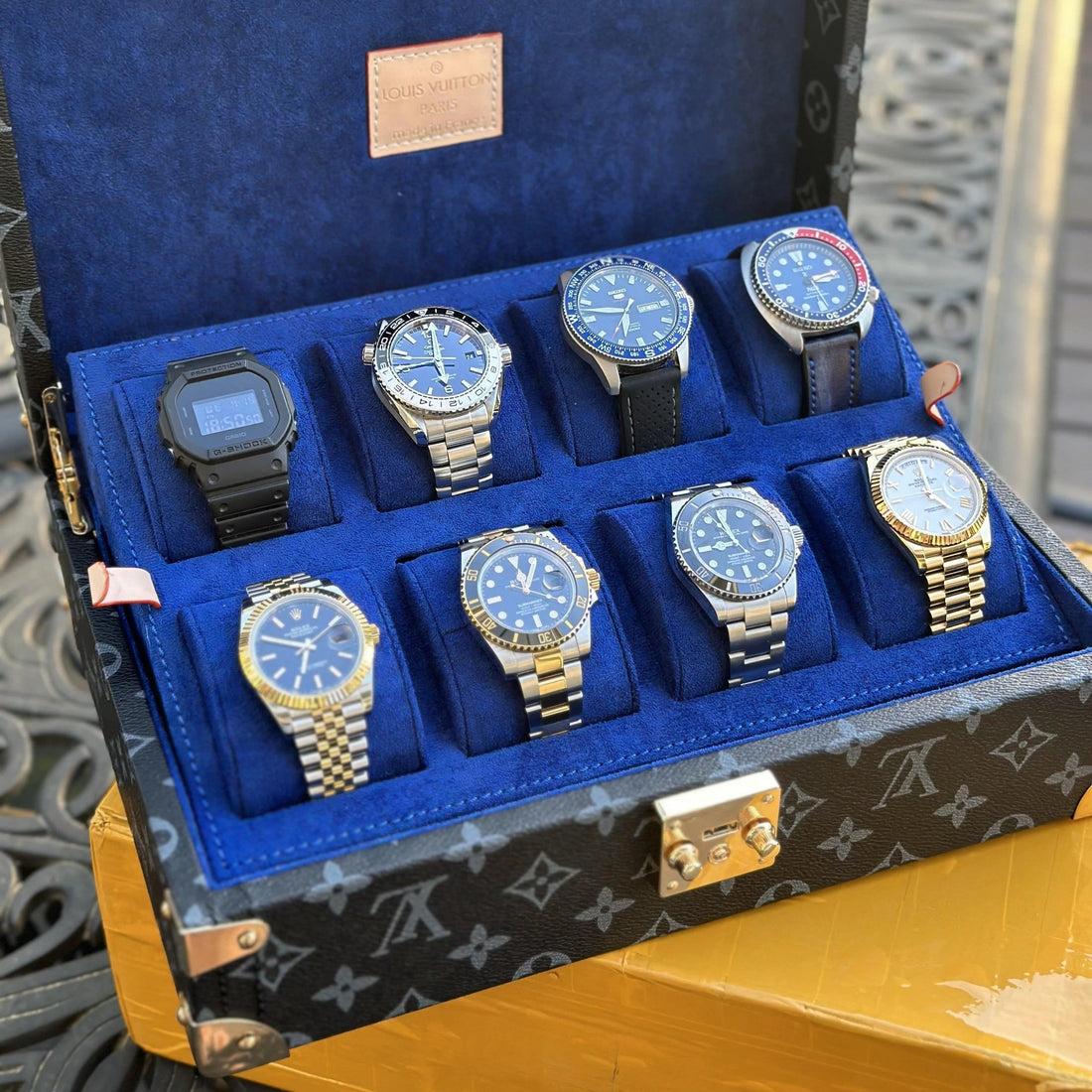 Premium 8 Slot Watch Box Organizer Case For Luxury Timepieces