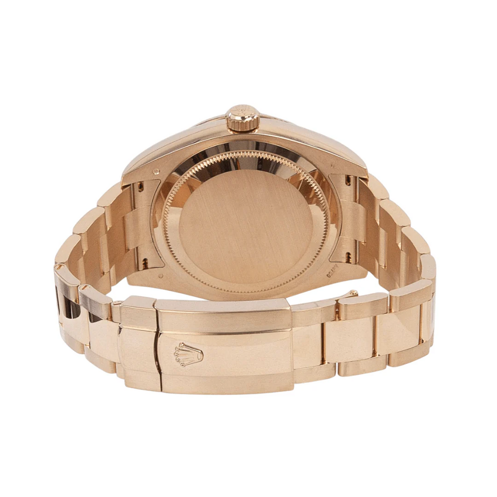 Rolex Sky-Dweller Everose Gold Case Chocolate Index Dial Men Watch