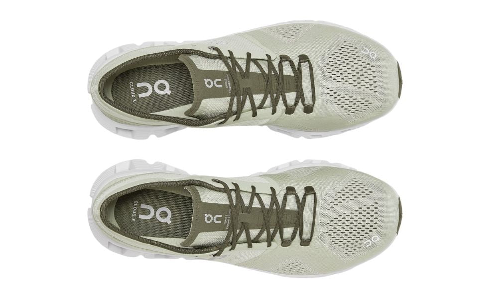 On Cloud X Lightweight Green Breathable Performance Running Shoes