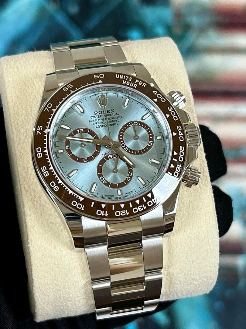 Rolex Cosmograph Daytona Oyster 40mm Platinum Automatic Luxury Watch