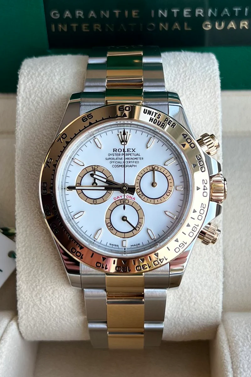 Rolex Cosmograph Daytona Two Tone Oystersteel Yellow Gold Watch 40mm