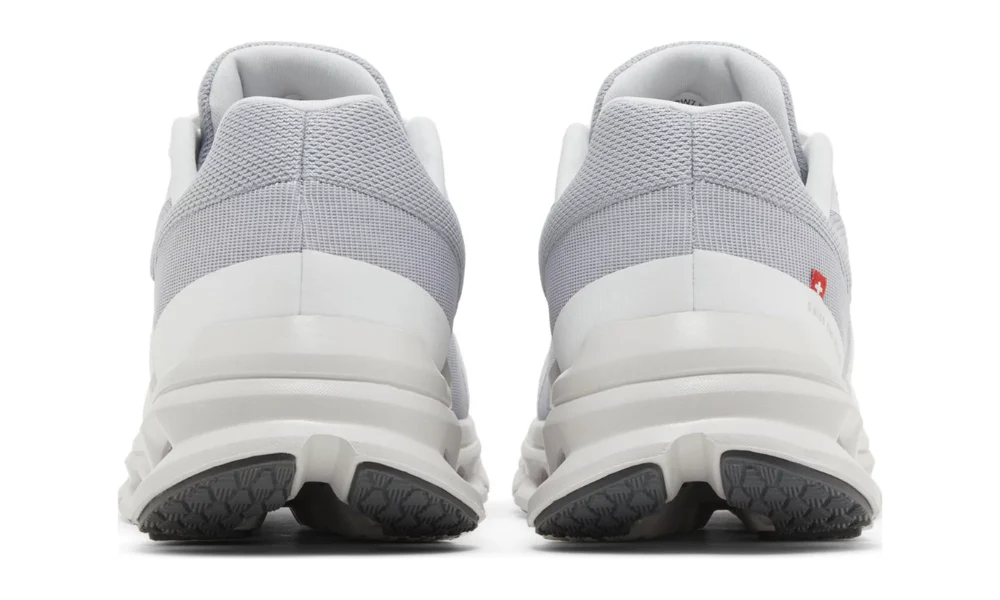 On Running Cloudrunner Wide White Frost Supportive Cushioned Sneakers