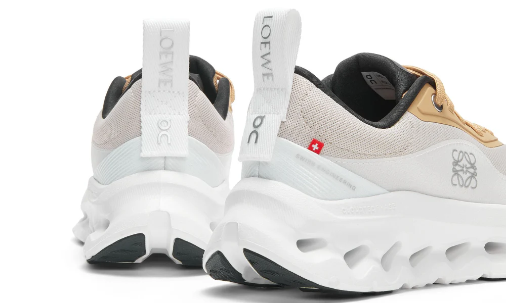 Loewe x On Cloudtilt 2.0 Tan White Lightweight Mesh Sneakers