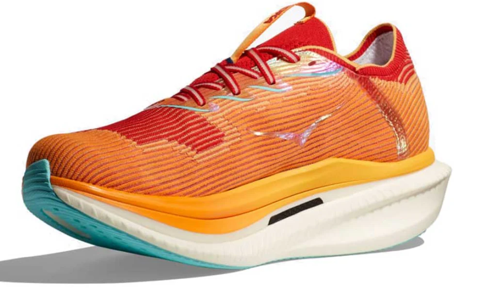 Hoka Cielo X1 Cerise Solar Flare Carbon Plate Road Shoe