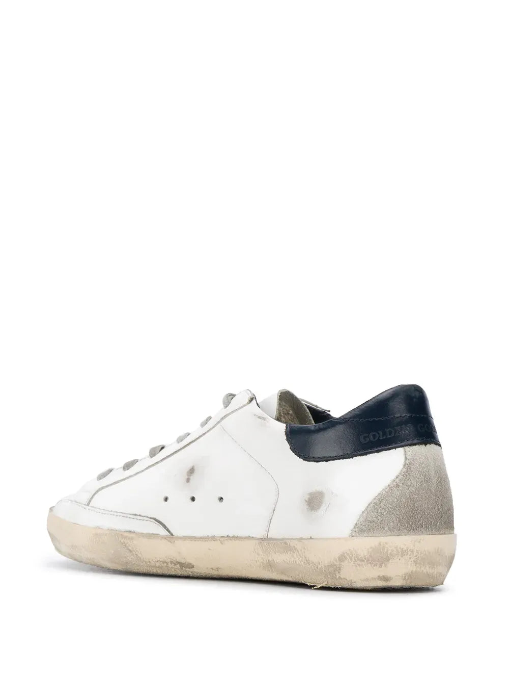 Golden Goose Super-Star Distressed-Finish Leather Low-Top Sneakers