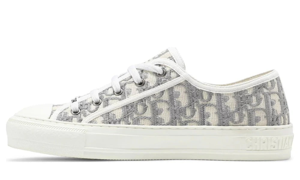 Walk'N'Dior Embroidered Canvas Low 'Grey'