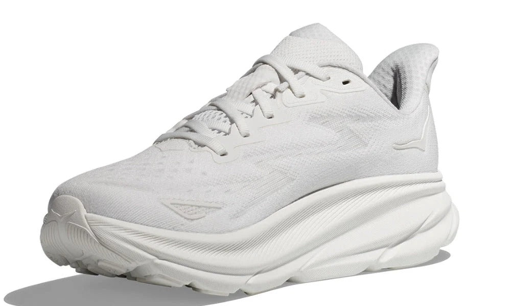 Hoka Clifton 9 Lightweight Breathable Cushioned Running Shoes White