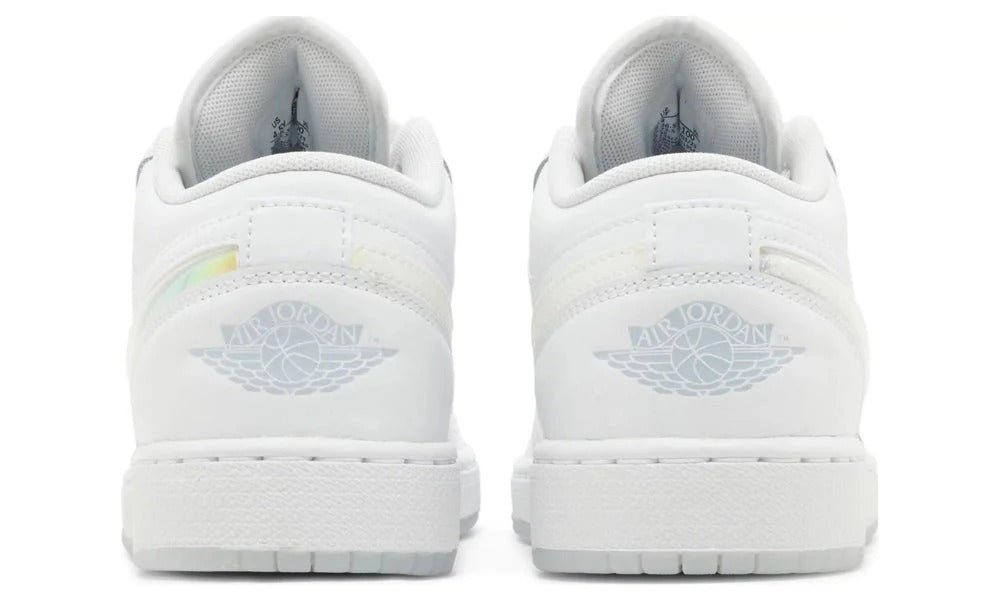 Kids Air Jordan 1 Low SE GS Glitter Swoosh Sneakers