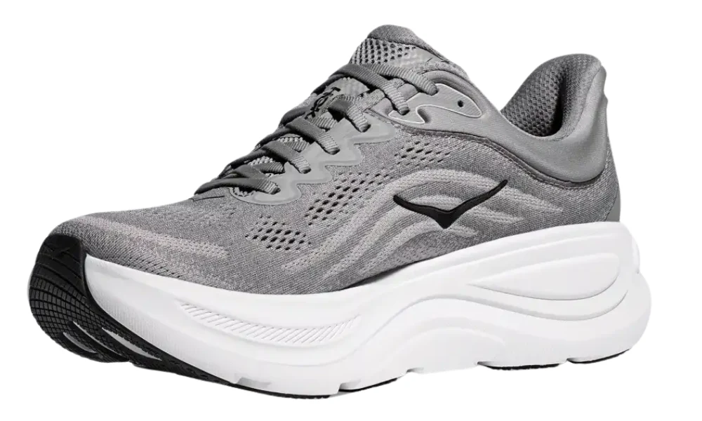 Hoka Bondi 9 Running Shoes in Galactic Grey Stellar Grey