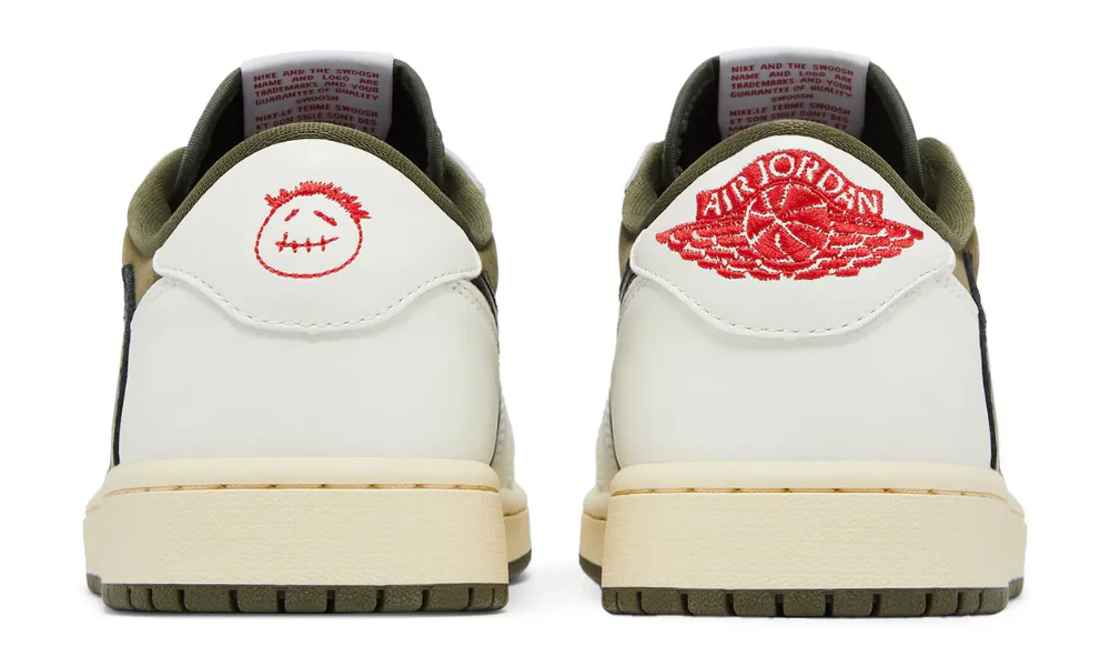 Nike Air Jordan 1 Retro Low Travis Scott Reverse Olive Sneakers