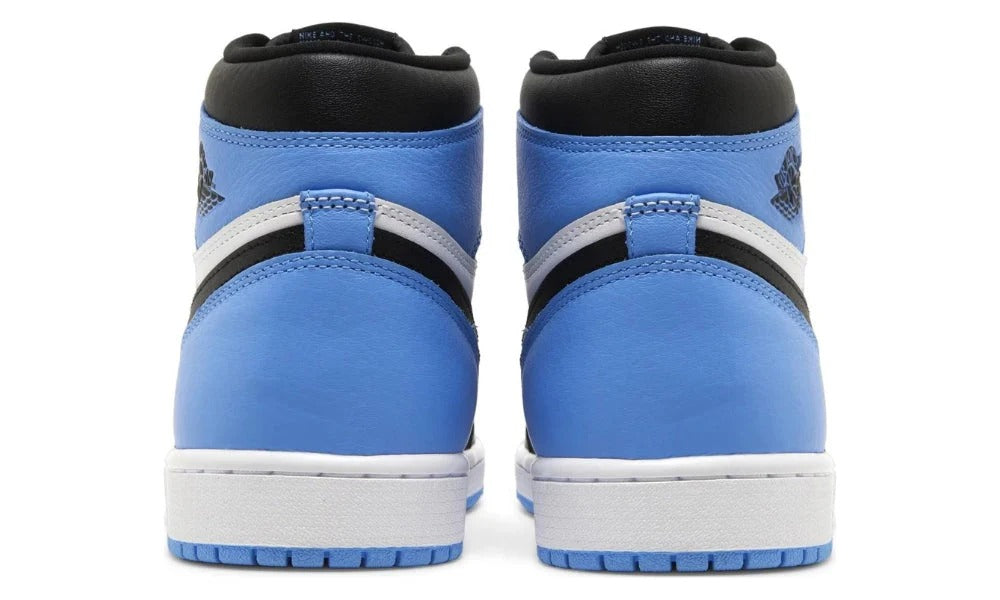 Air Jordan 1 Retro High OG UNC Toe Leather Basketball Sneakers