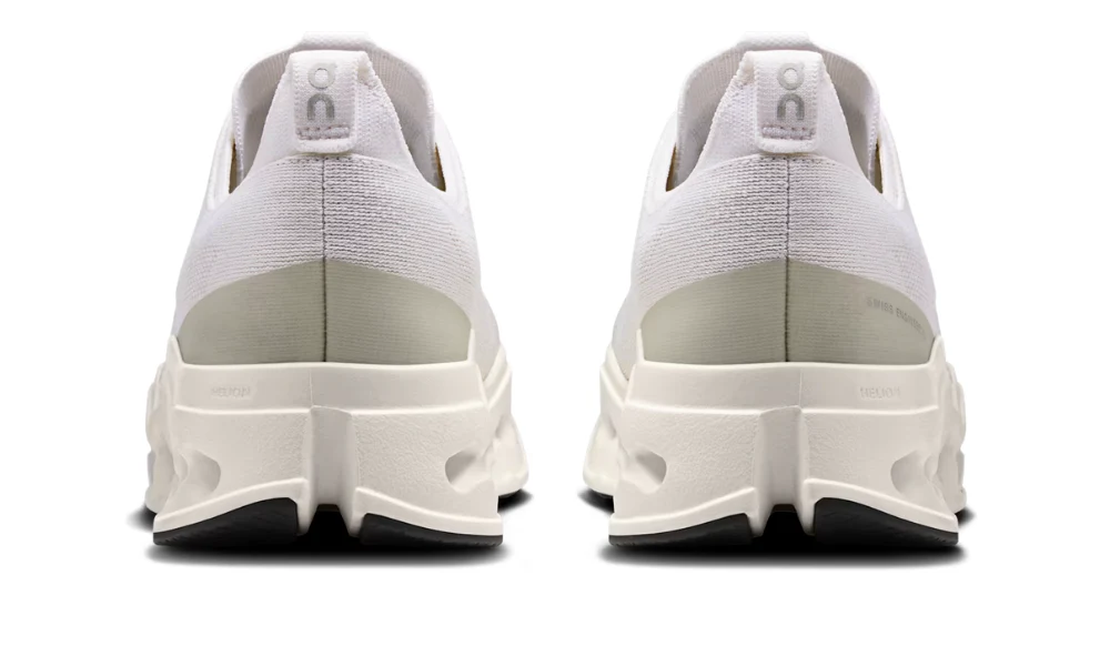 On Cloudsurfer Max White Running Shoes with Double CloudTec Phase