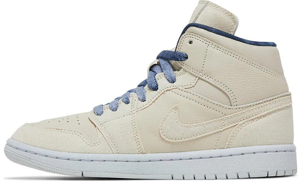Air Jordan 1 Mid SE Sanddrift Beige Leather Lifestyle Sneakers