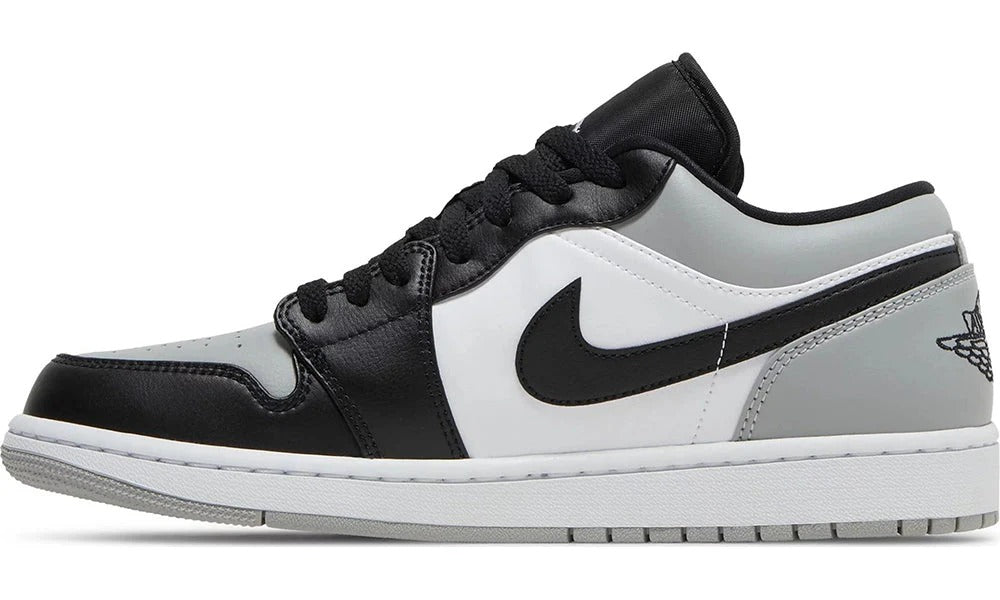 Air Jordan 1 Low Shadow Toe Sneakers Light Smoke Grey
