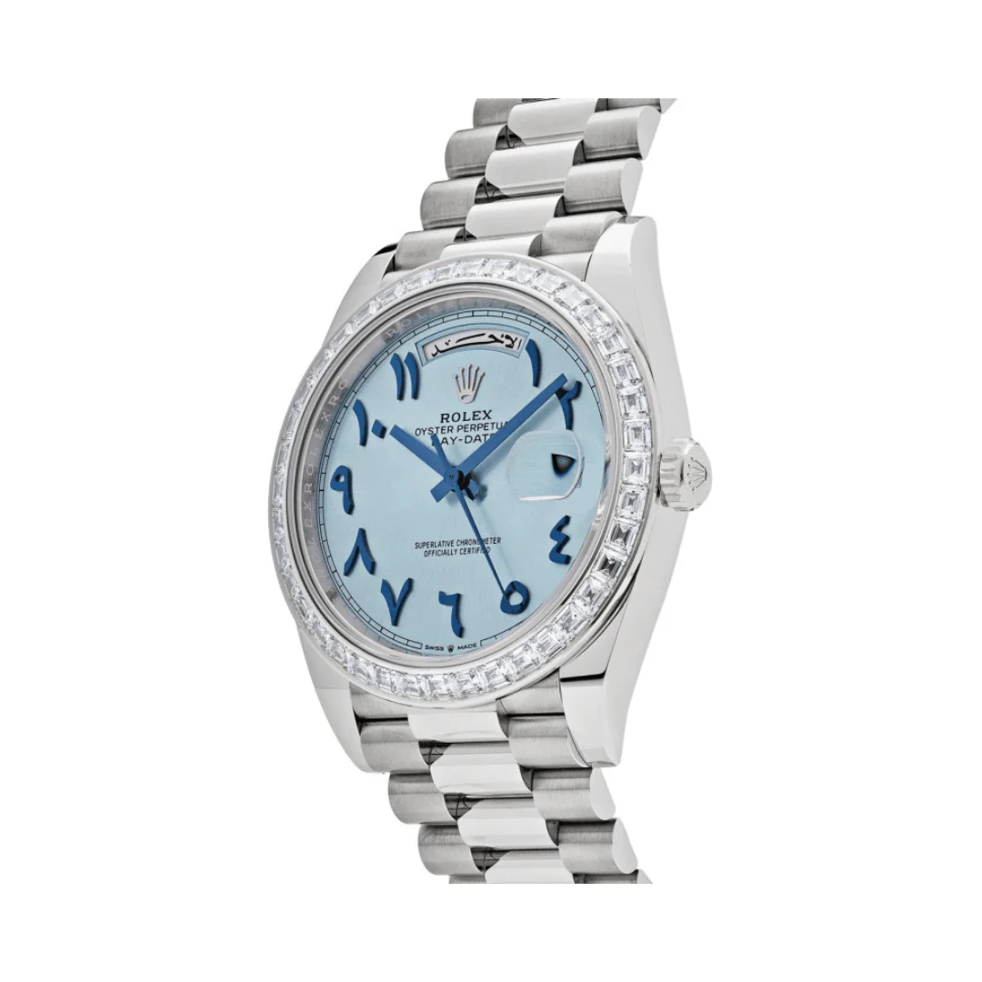 Rolex Day-Date 22839TBR Automatic Ice Blue Dial Men's Watch