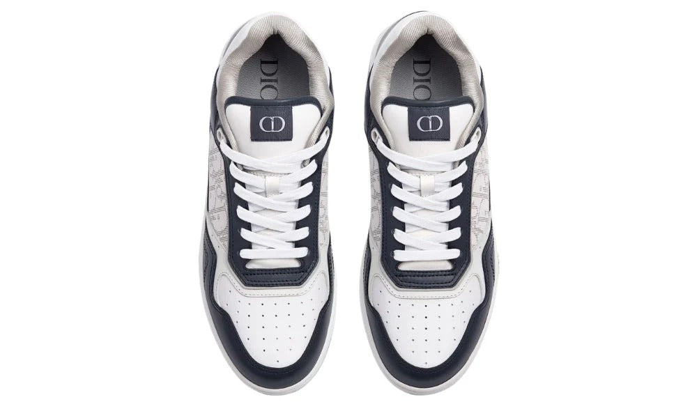 Dior B27 Smooth Calfskin With Dior Oblique Jacquard Deep Blue