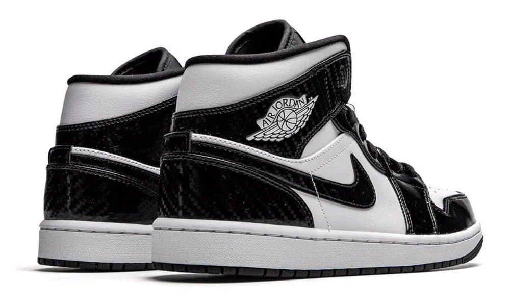 Air Jordan 1 Mid Carbon Fiber All-Star Black White High Top