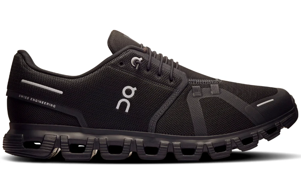 On Cloud 6 Waterproof All Black Performance Running Shoes