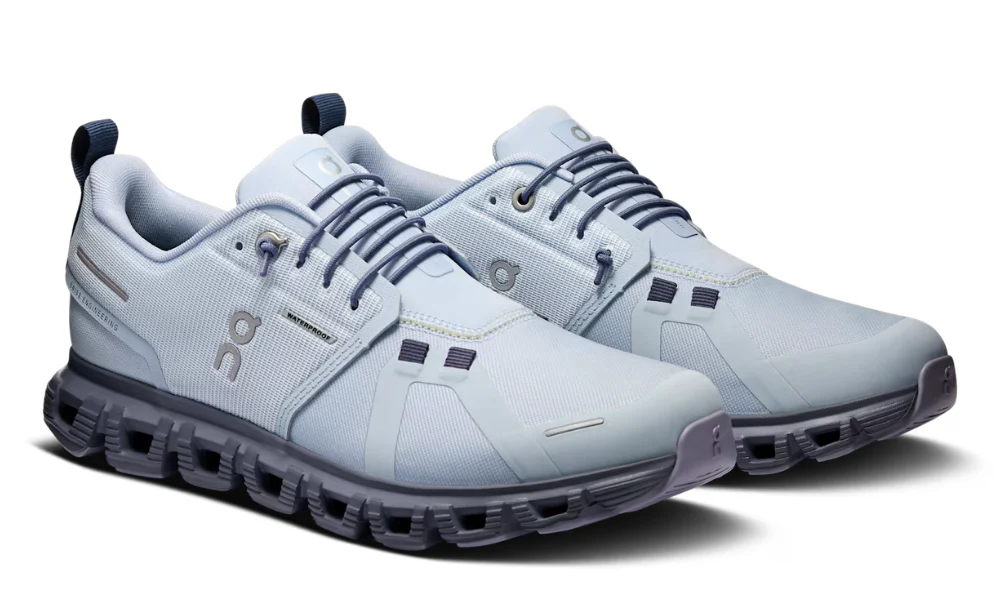 On Cloud 6 Waterproof Heather Metal All-Day Cushioned Running Shoes