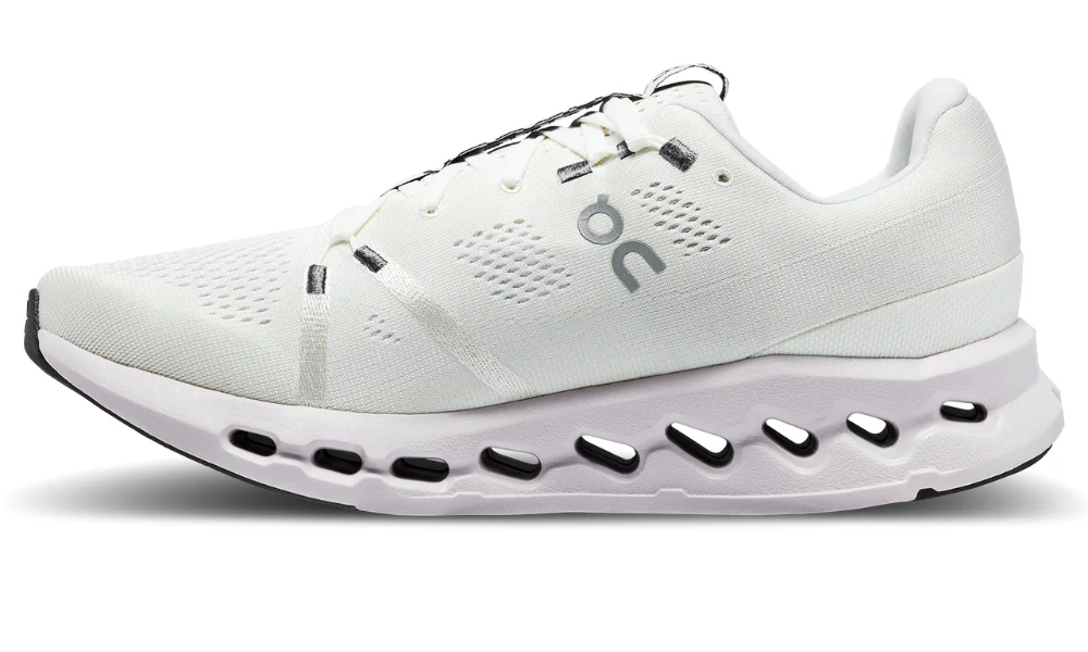 On Cloudsurfer White Frost Lightweight Road Running Shoes for Men