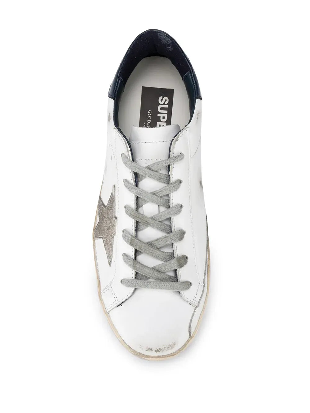Golden Goose Super-Star Distressed-Finish Leather Low-Top Sneakers