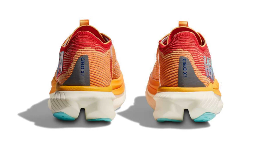 Hoka Cielo X1 Cerise Solar Flare Carbon Plate Road Shoe
