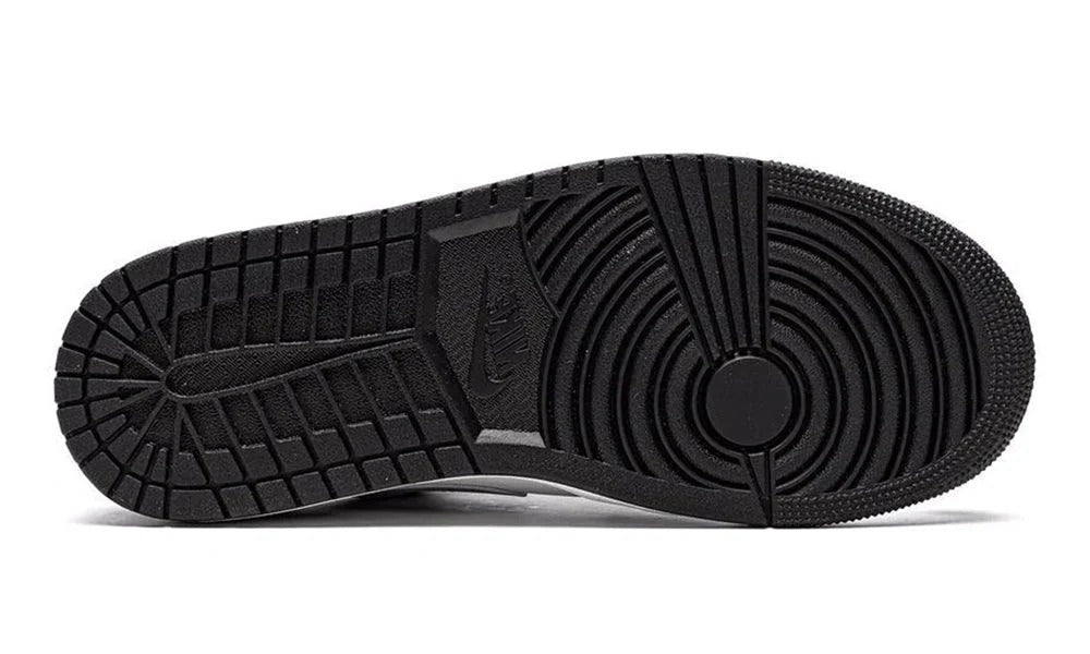 Air Jordan 1 Low Black White Grey Premium Leather Sneakers