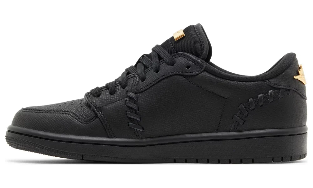 Air Jordan 1 Low Method of Make Black Gold Sneakers