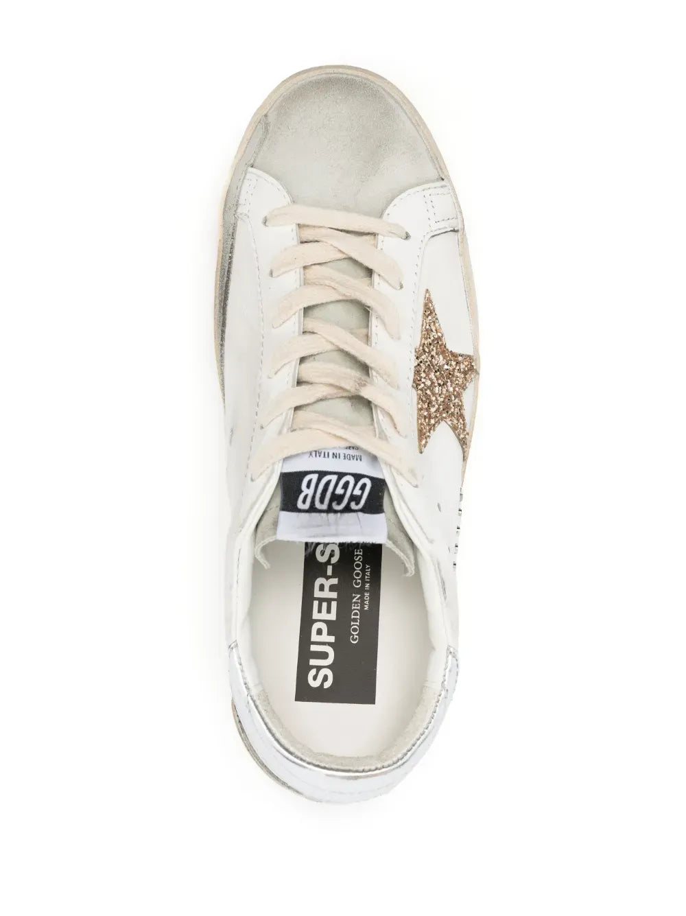 Golden Goose Super-Star Distressed Leather Low Top Sneakers Women