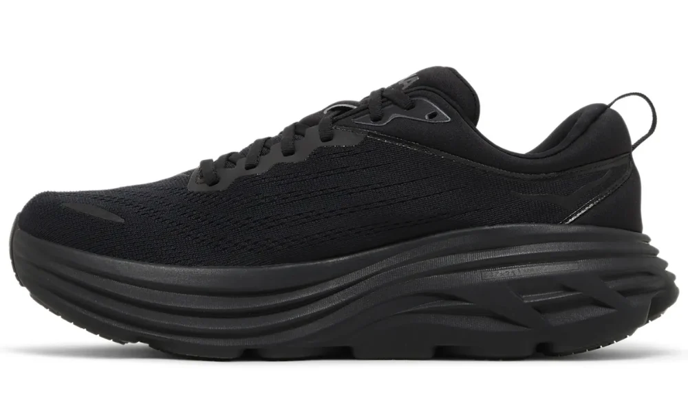 Hoka Bondi 8 Black Maximum Cushioning Performance Running Shoes