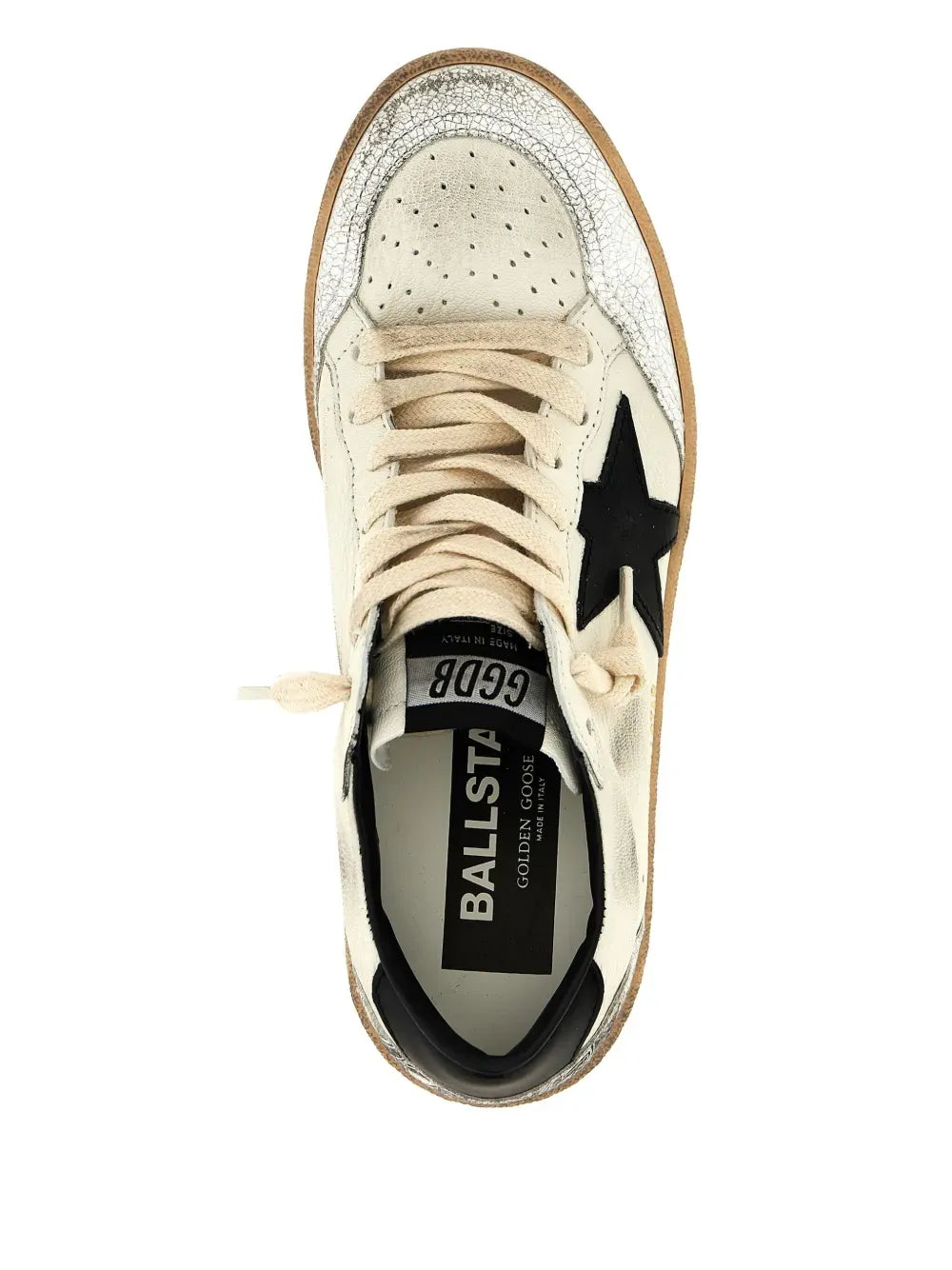 Golden Goose Ball Star Vintage Inspired Leather Low Top Sneakers