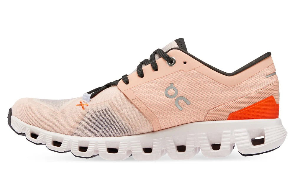 On Cloud X 3 Pink Lightweight Breathable Women's Versatile Running Shoes