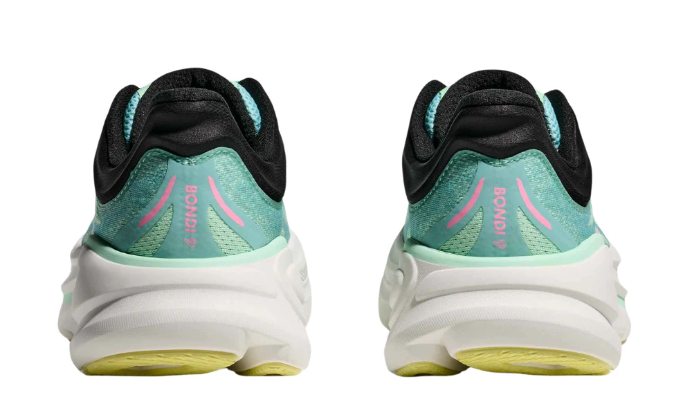 Hoka Bondi 9 Women's Running Shoes Blue Spark Mint Fluorite