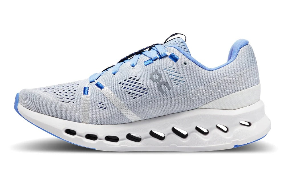 On Cloudsurfer Heather White Lightweight Performance Running Shoes for Training