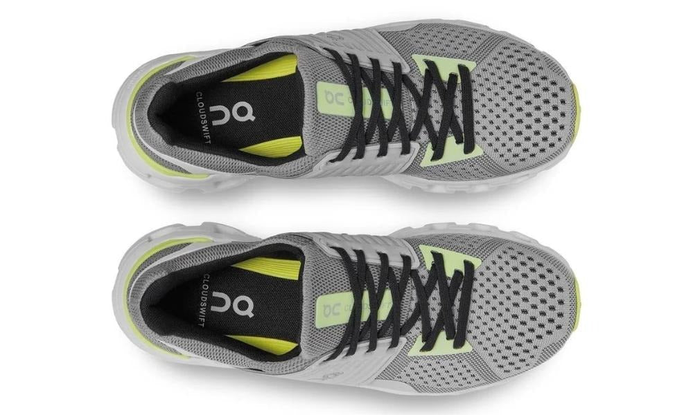 On Cloudswift 3 Lightweight Running Shoes Green and Grey