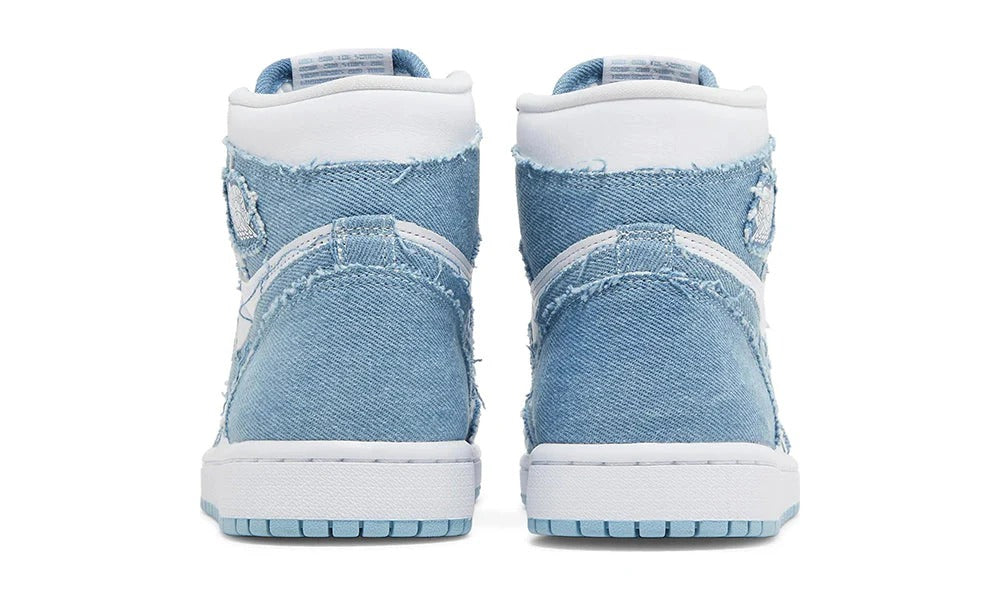 Air Jordan 1 High OG Denim Washed Indigo Leather Sneakers