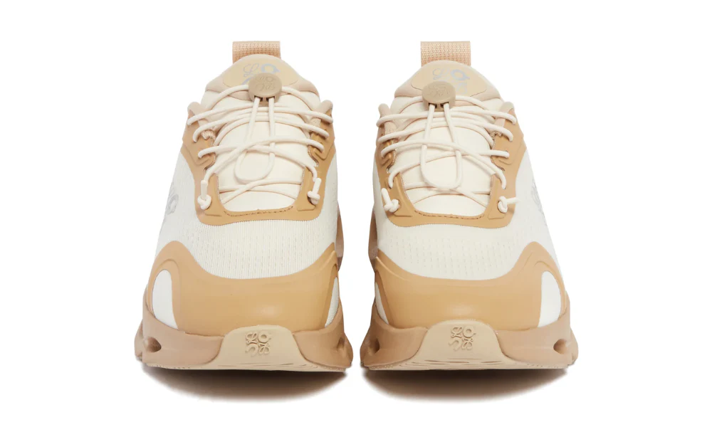 Loewe x On Running Cloudsolo Dark Sand Cream Performance Sneakers
