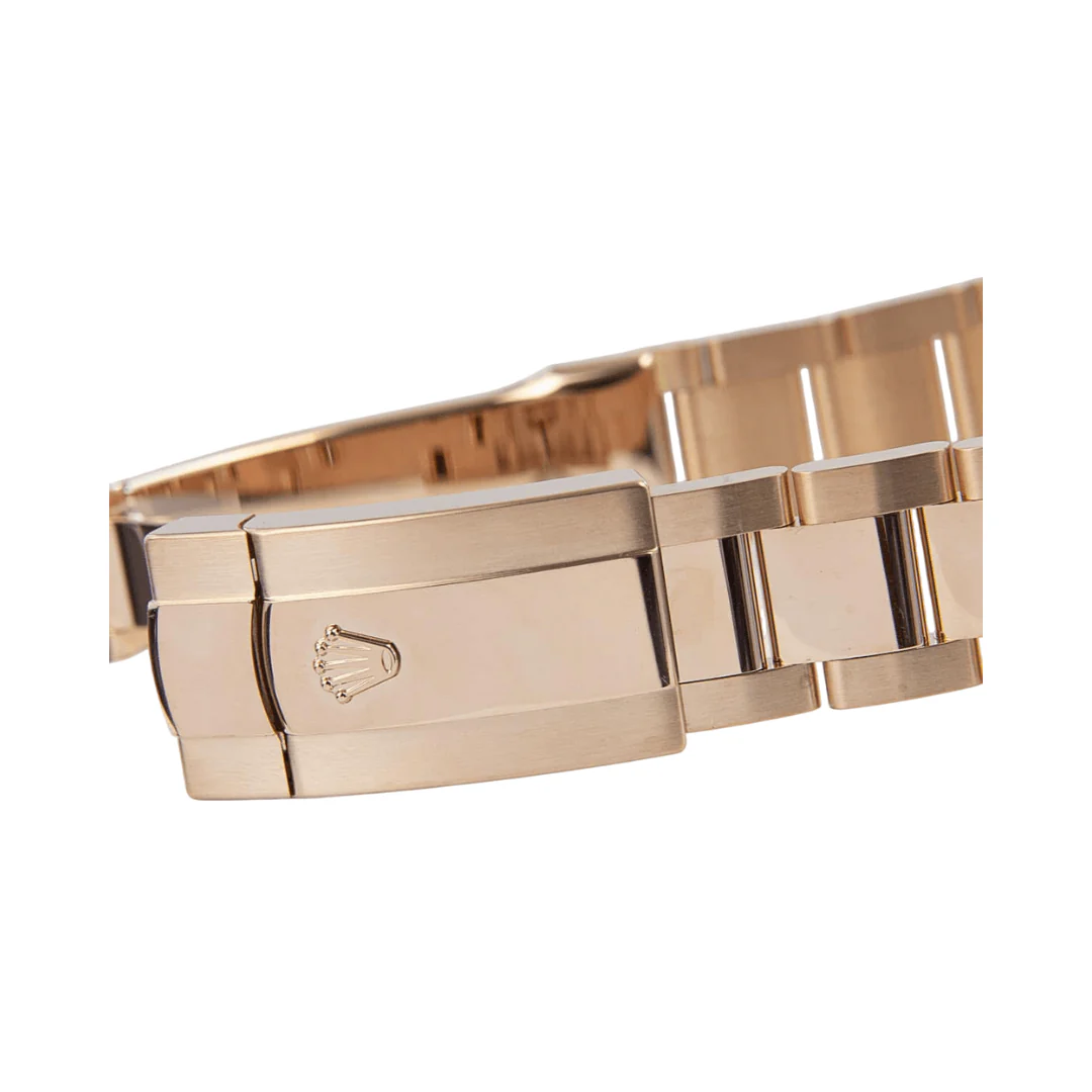 Rolex Sky-Dweller Everose Gold Case Chocolate Index Dial Men Watch