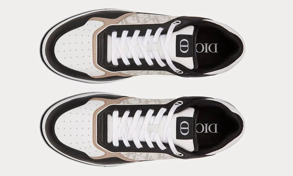Dior B27 Black, White And Beige Low Top Sneakers