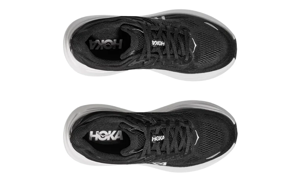 Hoka Bondi 9 Running Shoes for Maximum Cushioning Black White