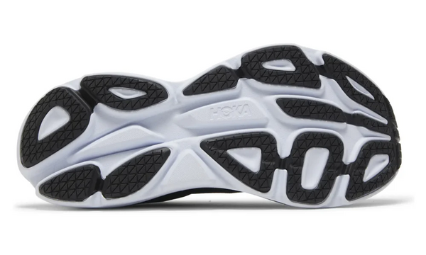 Hoka Bondi 8 Running Shoes in Sleek Black and White