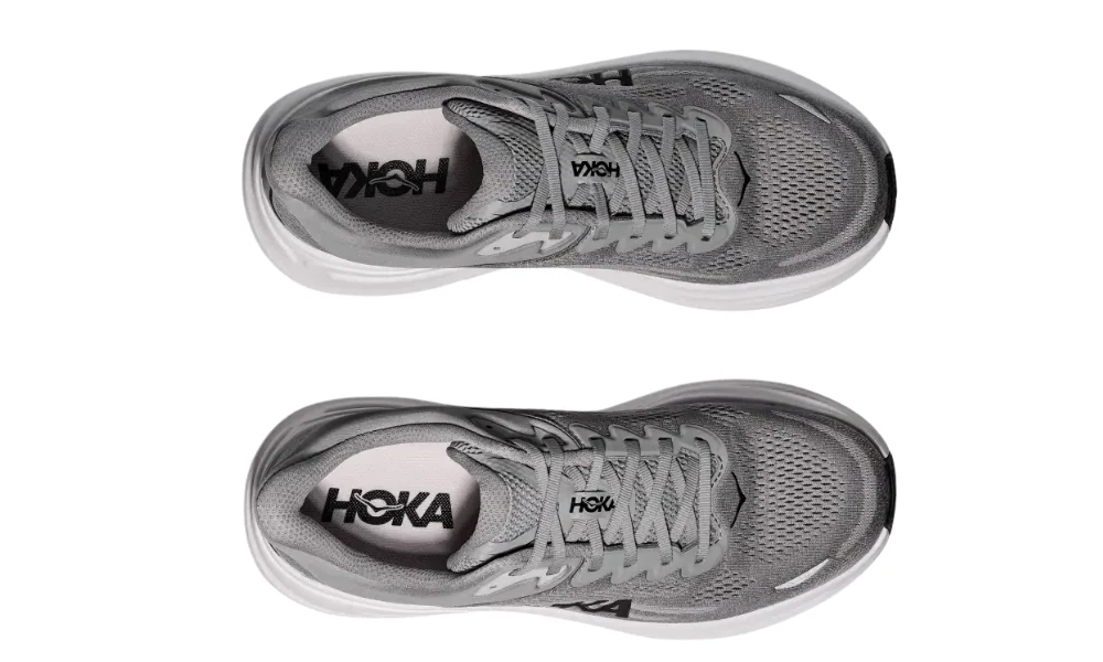 Hoka Bondi 9 Running Shoes in Galactic Grey Stellar Grey
