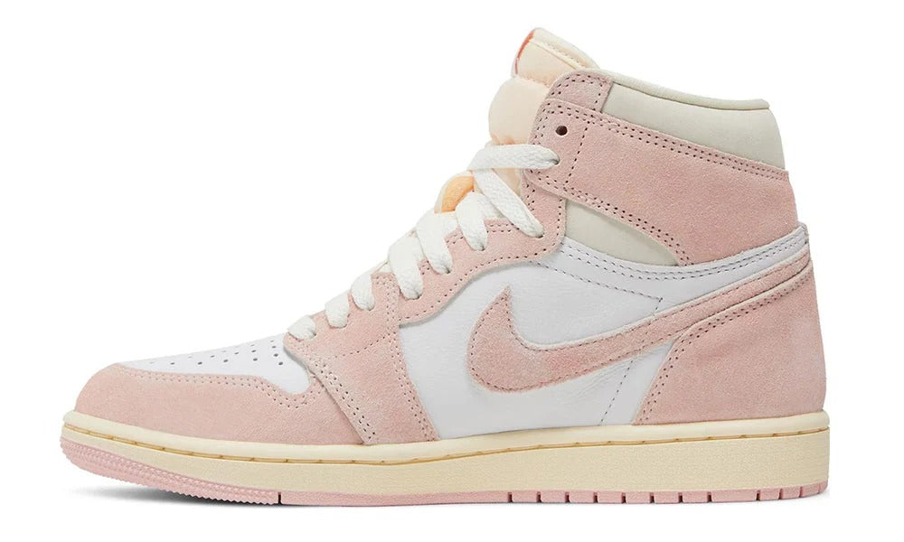 Air Jordan 1 Retro High OG Washed Pink Suede Sneakers