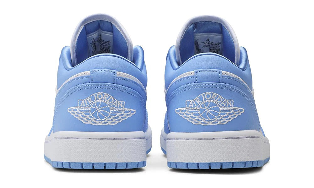 Women's Air Jordan 1 Low UNC University Blue White Leather