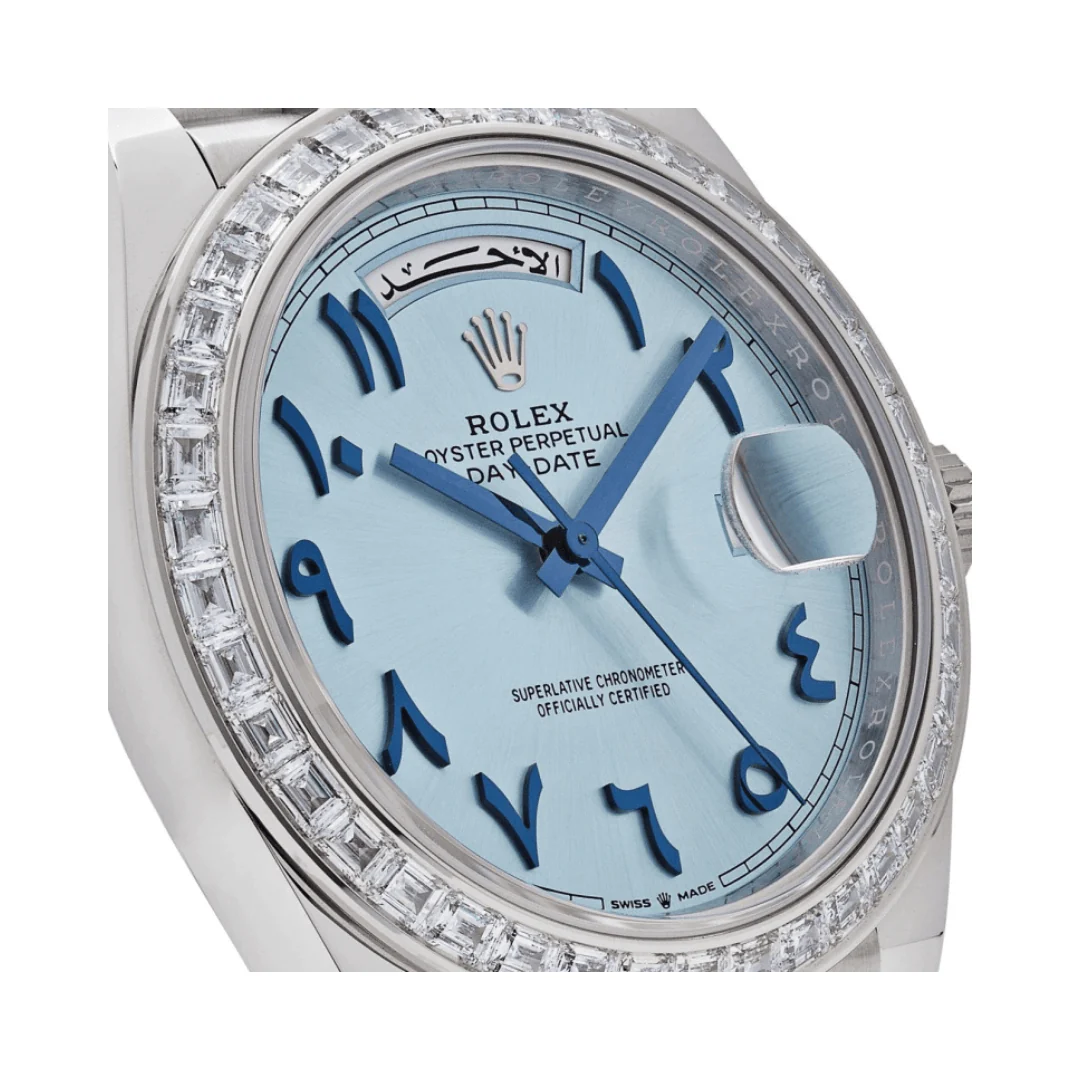 Rolex Day-Date 22839TBR Automatic Ice Blue Dial Men's Watch