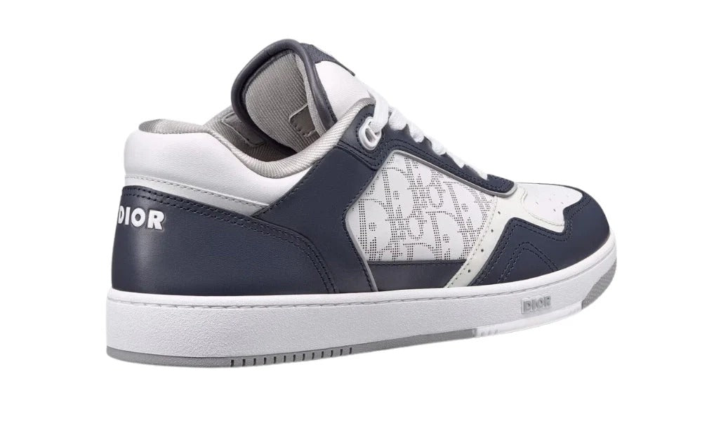 Dior B27 Smooth Calfskin With Dior Oblique Jacquard Deep Blue