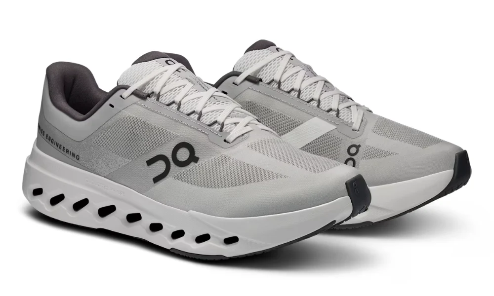 On Cloudsurfer Next Wide Glacier White Performance Running Shoes