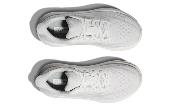 Hoka Clifton 9 Lightweight Breathable Cushioned Running Shoes White