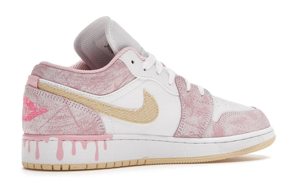 Air Jordan 1 Low SE Paint Drip Arctic Punch Sneakers